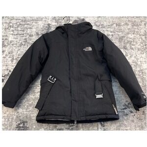 The North Face Girls Jacket Large 14/16 Black 550 Down Fill HyVent Parka Coat